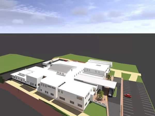 Plan des Krankenhauses